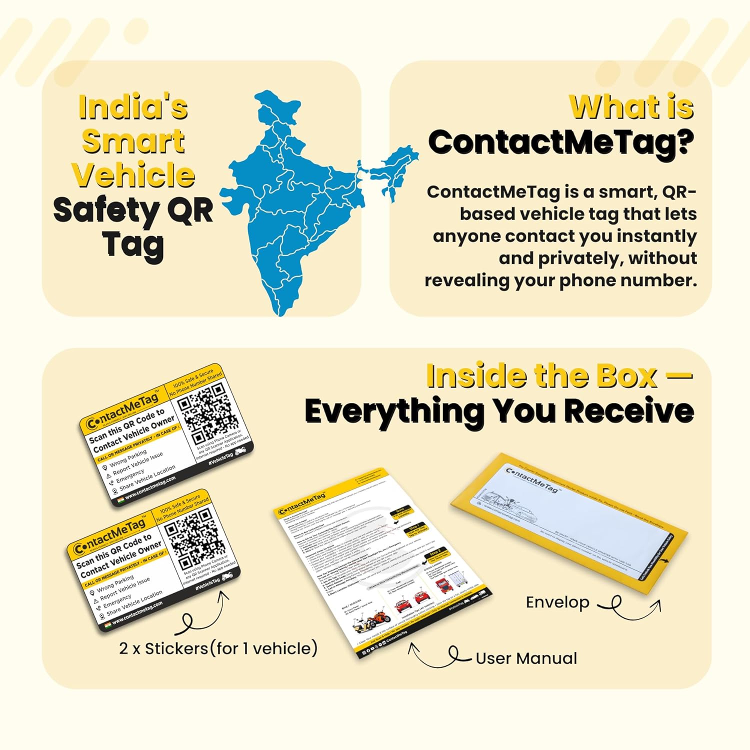 ContactMeTag - For Bike