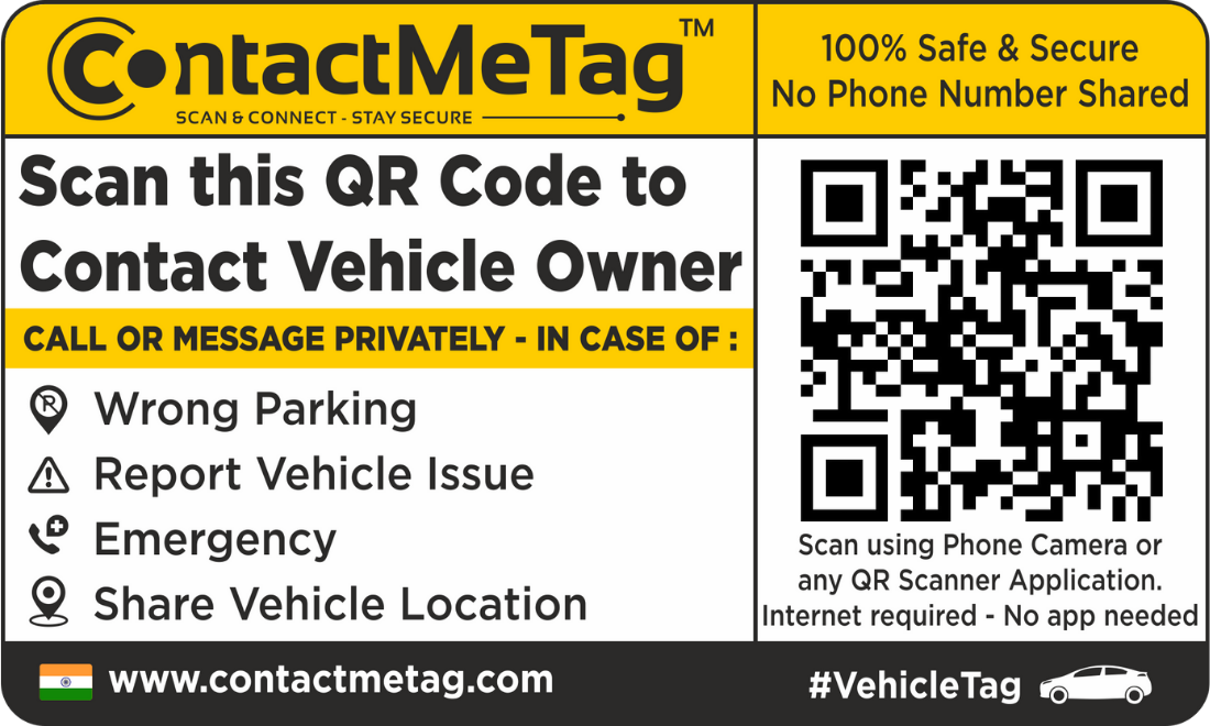 ContactMeTag - For Car