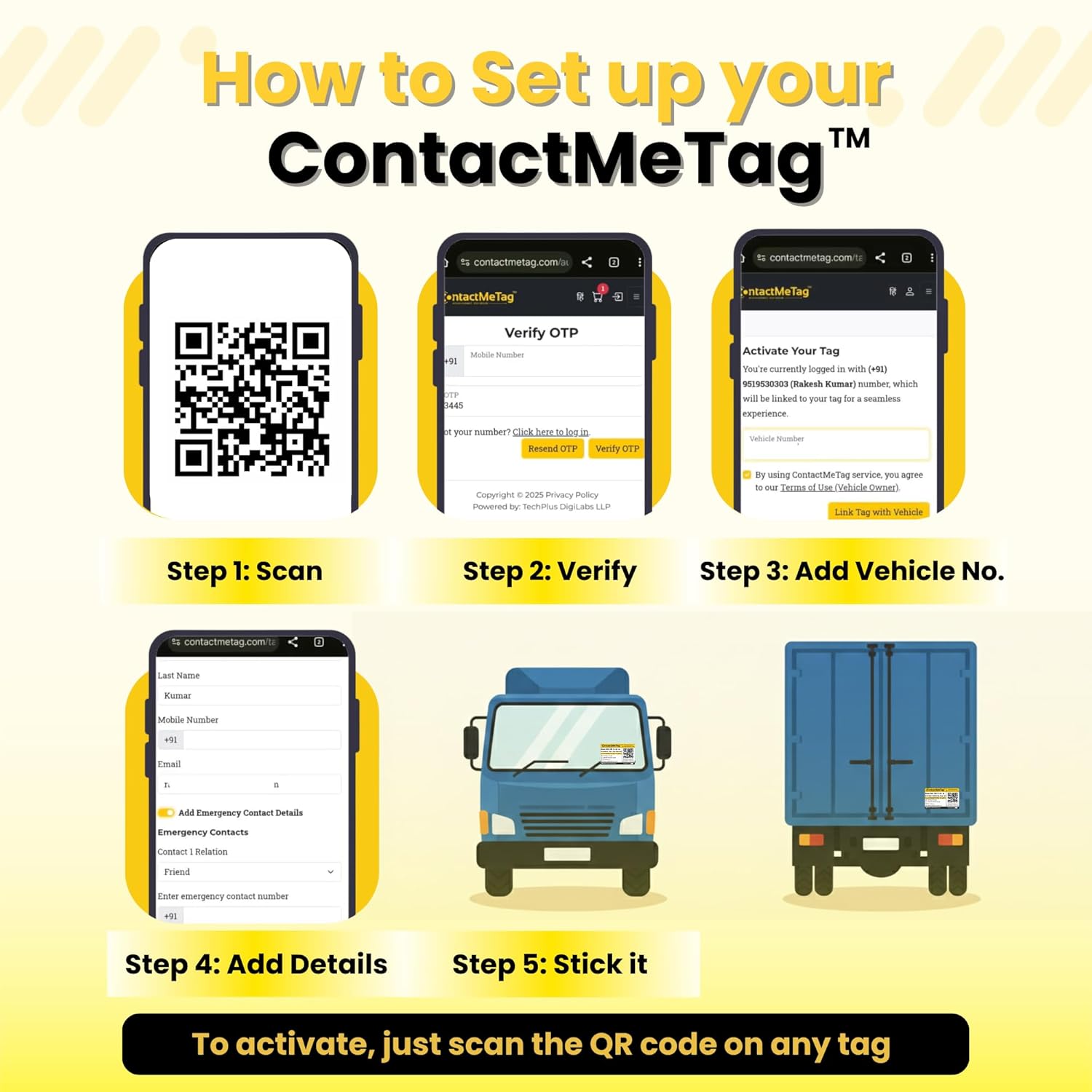 ContactMeTag - For Goods Carrier